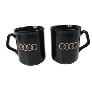 Vintage Audi Logo Coffee Mug Set
